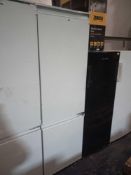 RRP £220 Tall Standing White Designer Fridge Freezer