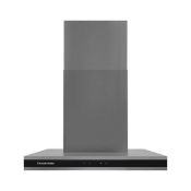 RRP £150 Boxed Russell Hobbs 60Cm Wide Black Glass T Shaped Chimney Cooker Hood
