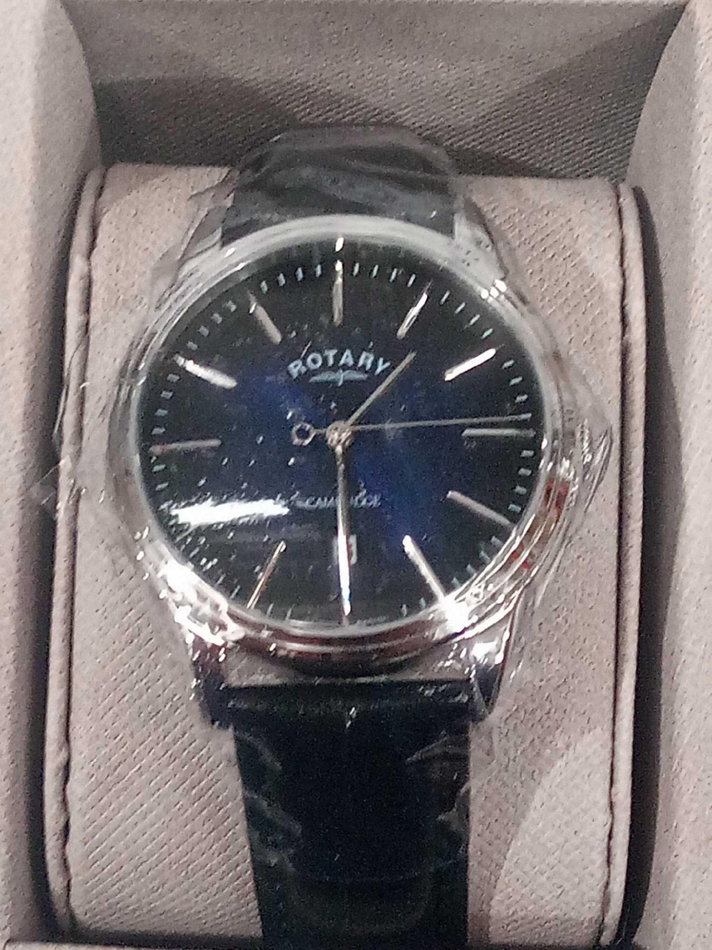 RRP £200 Boxed Rotary Black Wrist Watch - Image 2 of 3