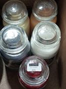Combined RRP £120 Lot To Contain 5 Assorted Yankee Candle In Glass Jars