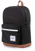 Combined RRP £155 Lot to Contain Bagged Herschel Supply Co. Pop Quiz Black Backpack And Bagged Barbo
