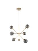 RRP £350 Boxed John Lewis Huxley 15 Light Ceiling Pendant In Antique Brass Finish