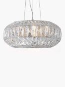 RRP £120 Boxed John Lewis Kelsey Crystal Ceiling Light