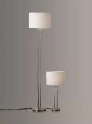 RRP £125 Boxed John Lewis Preston Table And Floor Lamp Set