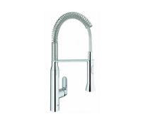 RRP £170 Boxed Grohe Get Chrome Effect Kitchen Side Lever Spring Neck Tap