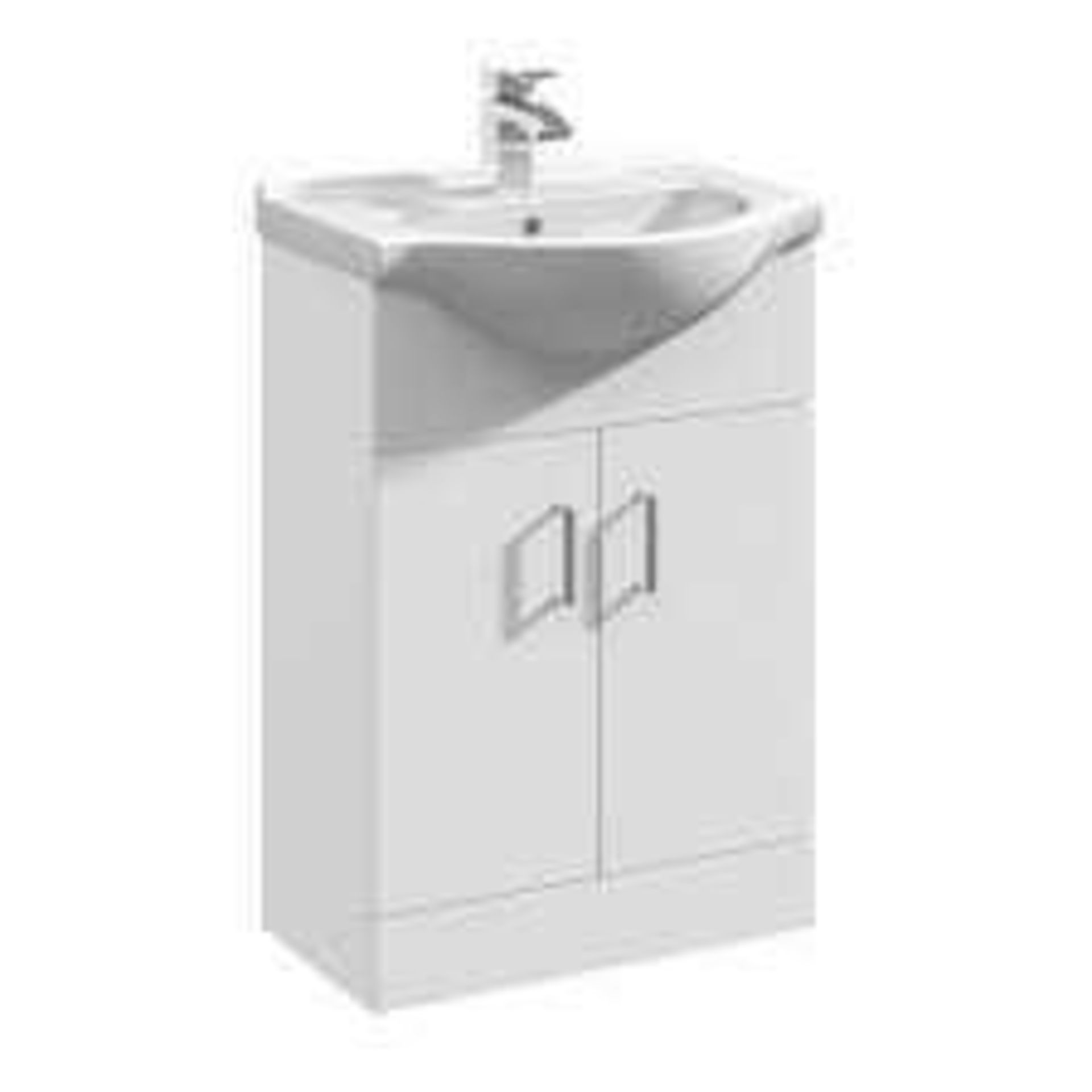 RRP £135 Boxed Maddalena 550Mm Basin Unit