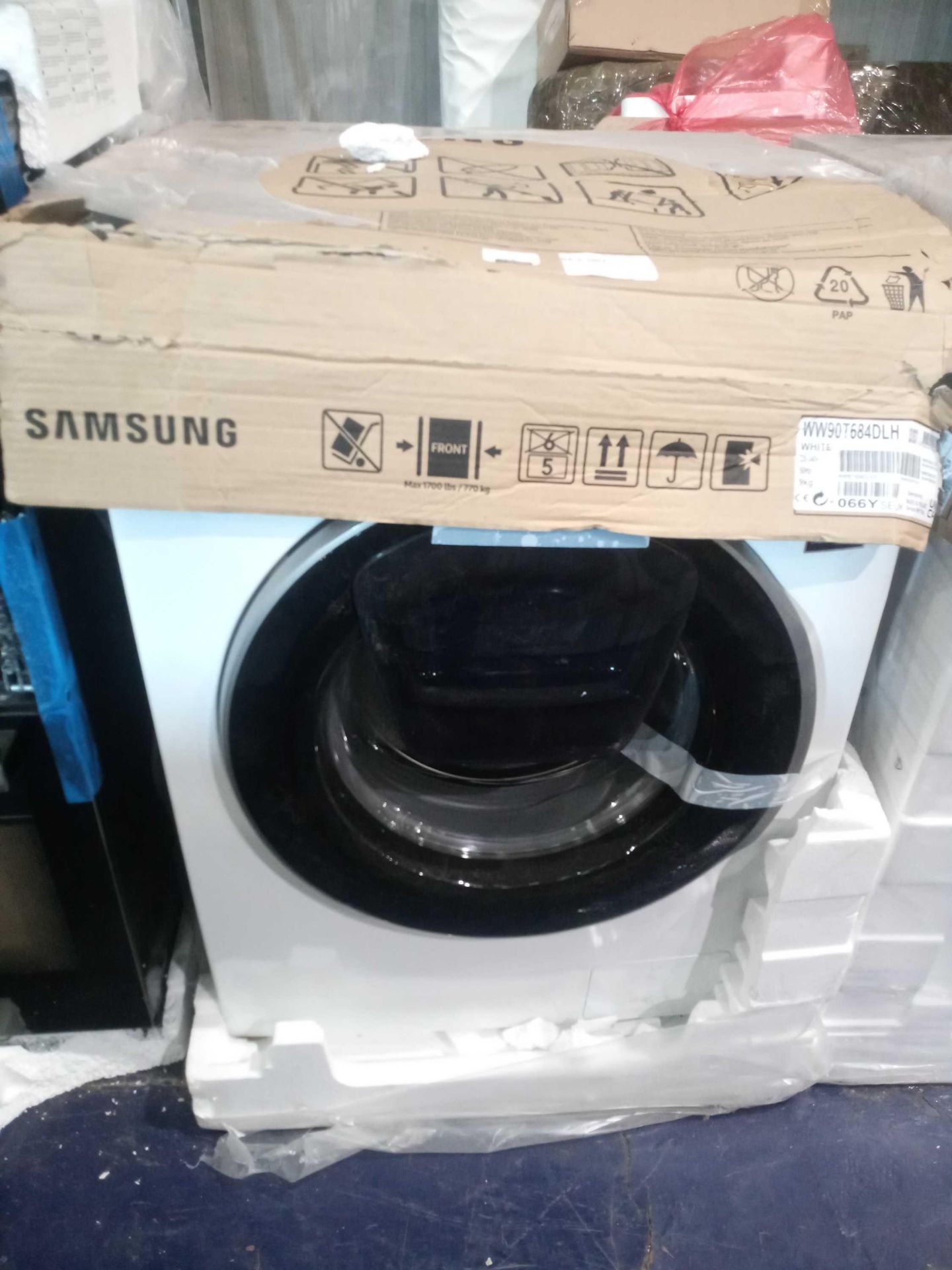 RRP £570 Unwrapped Samsung Ww90T684Dlh Washing Machine In White - Image 2 of 2