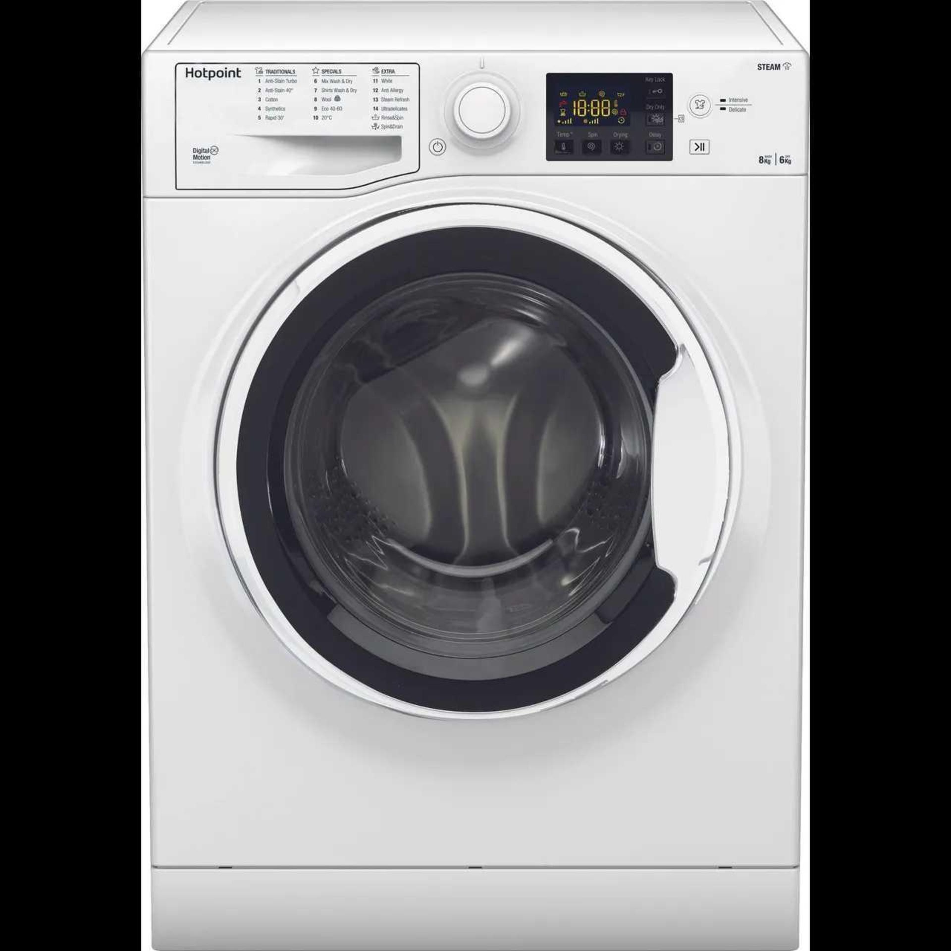 RRP £350 Wrapped Hotpoint Rdg8643Wwukn Digital Motion Washer/Dryer