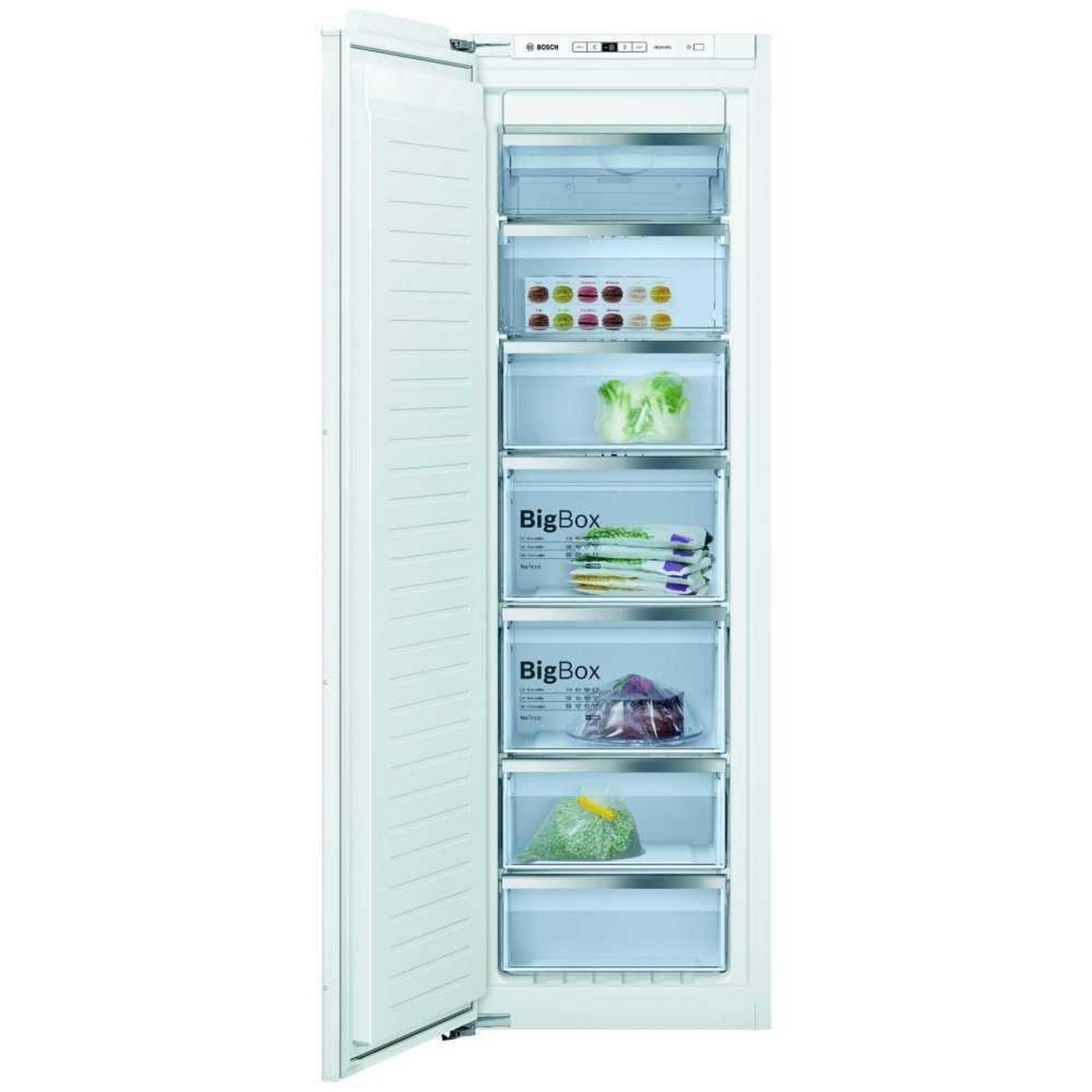 RRP £1000 Boxed Bosch Gin81Aef0G Serie 6 Integrated In Column Frost Free Freezer