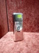 RRP £65 Unboxed 100Ml Tester Bottle Of Carolina Herrera 212 Vip Men Eau De Toilette Spray Ex-Display