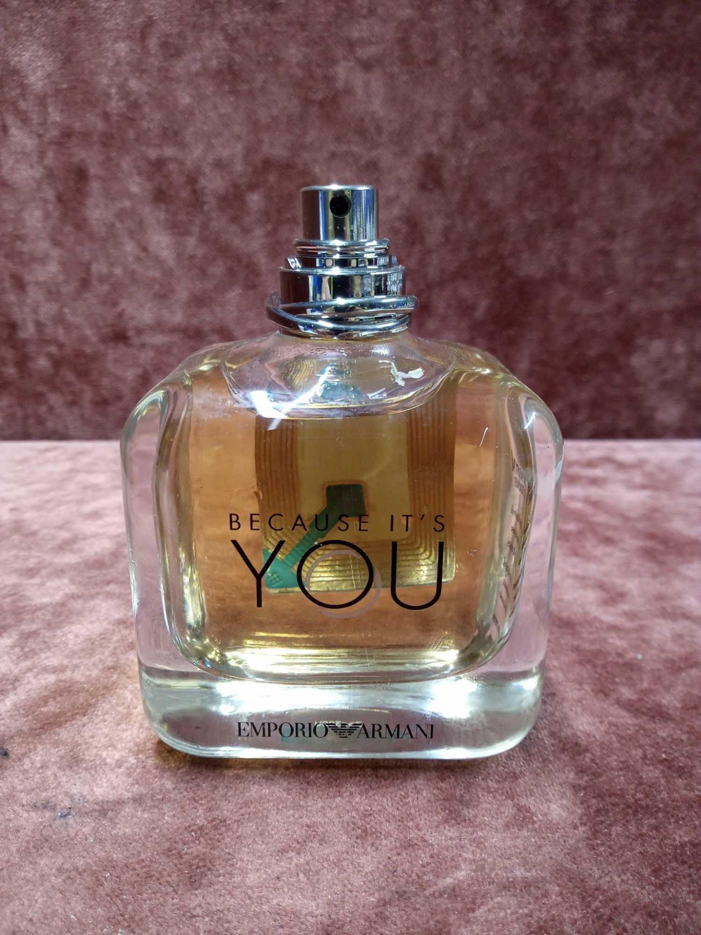 RRP £80 Unboxed 100Ml Tester Bottle Of Emporio Armani Because It'S You Eau De Parfum Ex-Display