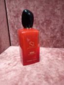 RRP £105 Unboxed 100Ml Tester Bottle Of Giorgio Armani Si Intense Eau De Parfum Spray Ex-Display