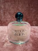 RRP £70 Unboxed 50Ml Tester Bottle Of Giorgio Armani Acqua Di Gioia Eau De Parfum Spray Ex-Display