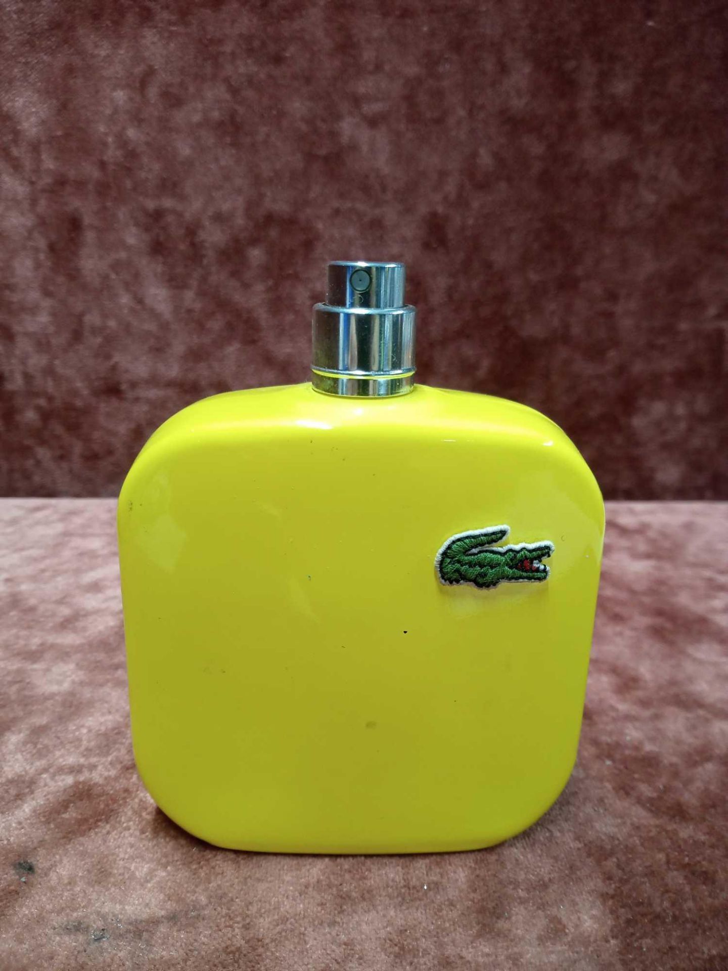 RRP £50 Unboxed 100Ml Tester Bottle Of Lacoste Yellow For Men Edt Spray Ex-Display