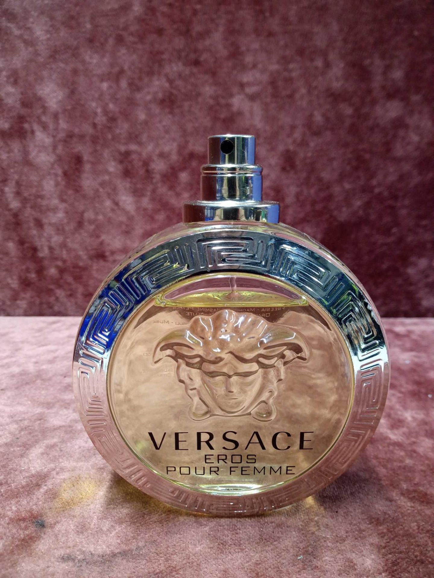 RRP £80 Unboxed 100Ml Tester Bottle Of Versace Eros Pour Femme Eau De Toilette Ex Display