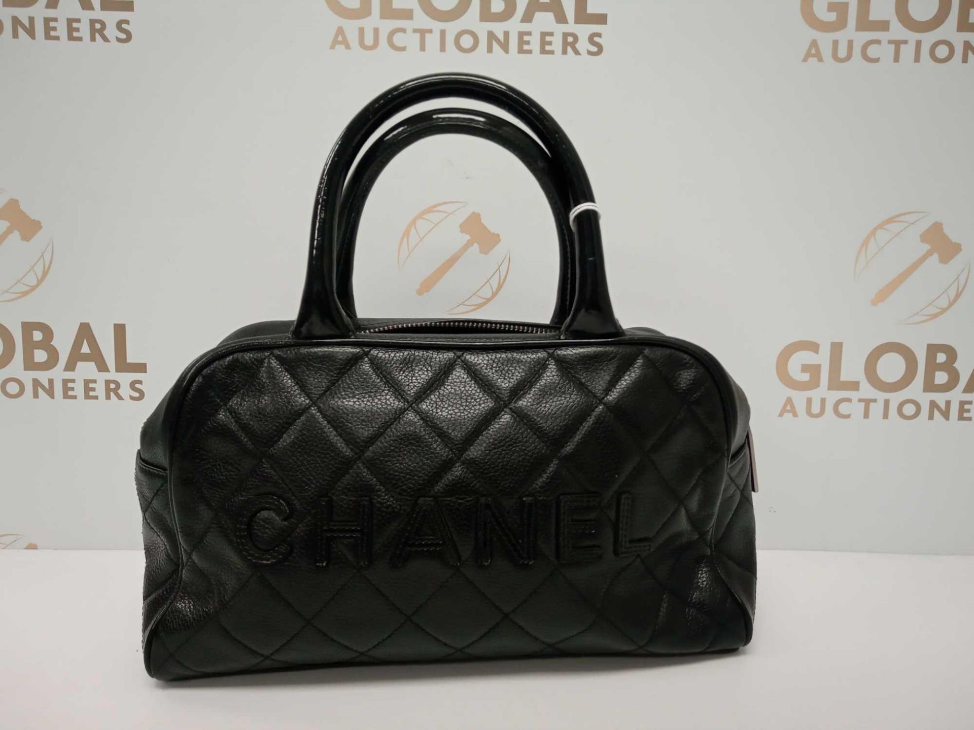 RRP £2350 Chanel Small Sports Line Boston Black Handbag (Aao7705) Grade A