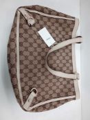 RRP £1600 Gucci Abbey Tote Shoulder Bag Biege/Brown Ivory Leather (Aan9862) Grade A (Appraisals