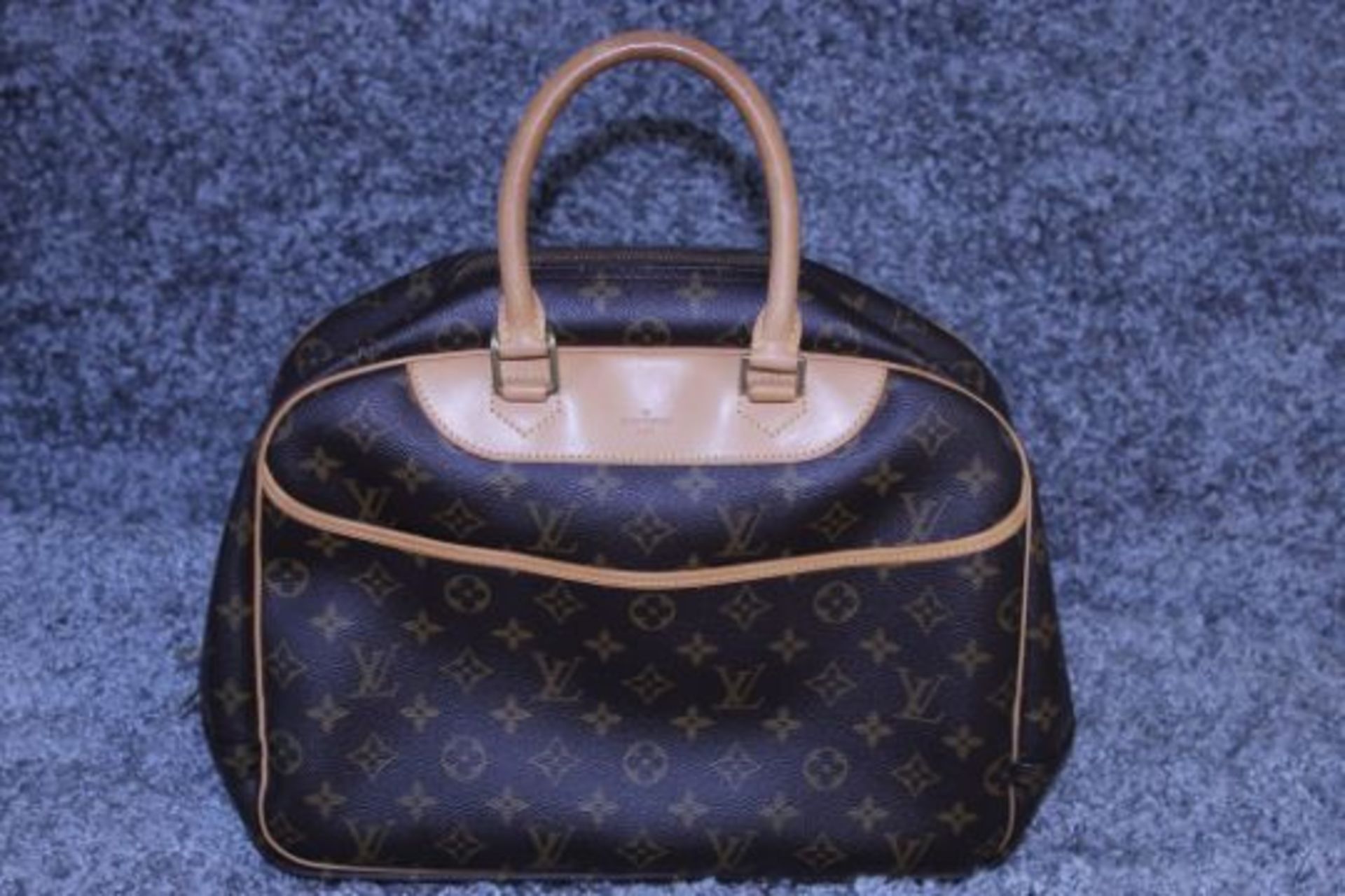 RRP £1,300 Louis Vuitton Deauville Handbag, Brown Monogram Coated Canvas 35x26x14cm (Production Code