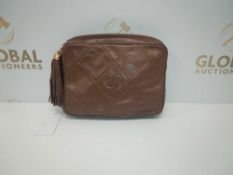RRP £2300 Chanel Tassle Camera Bag Brown Calf Leather (Aao7818)Grade A