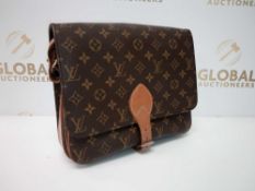 RRP £1700 Louis Vuitton Cartouchiere Gm Brown Coated Canvas Shoulder Bag (Aa03065) Grade B