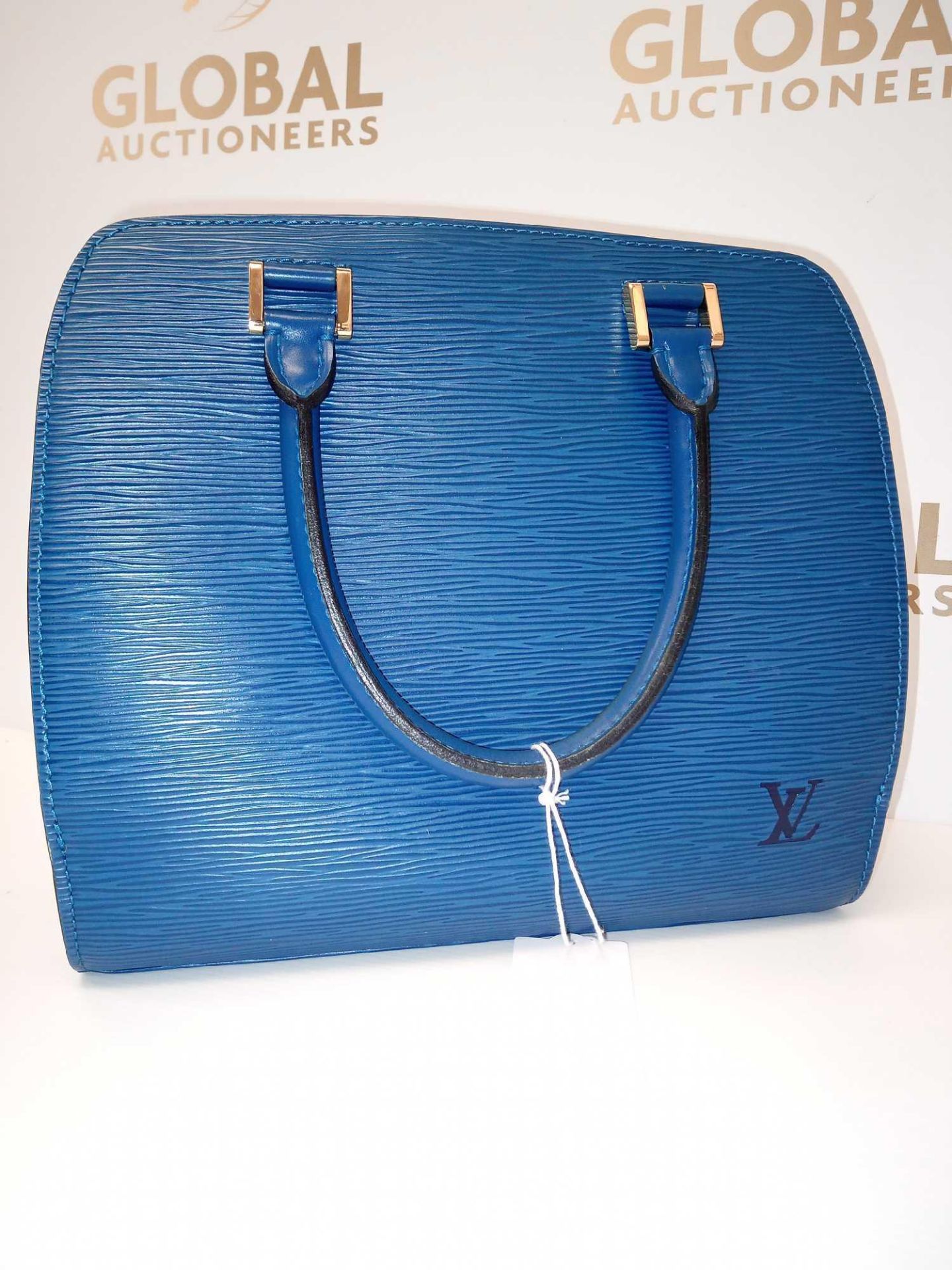 RRP £1450 Louis Vuitton Pont Neuf Blue Calf Leather Handbag (Aao7307) Grade A - Image 2 of 2