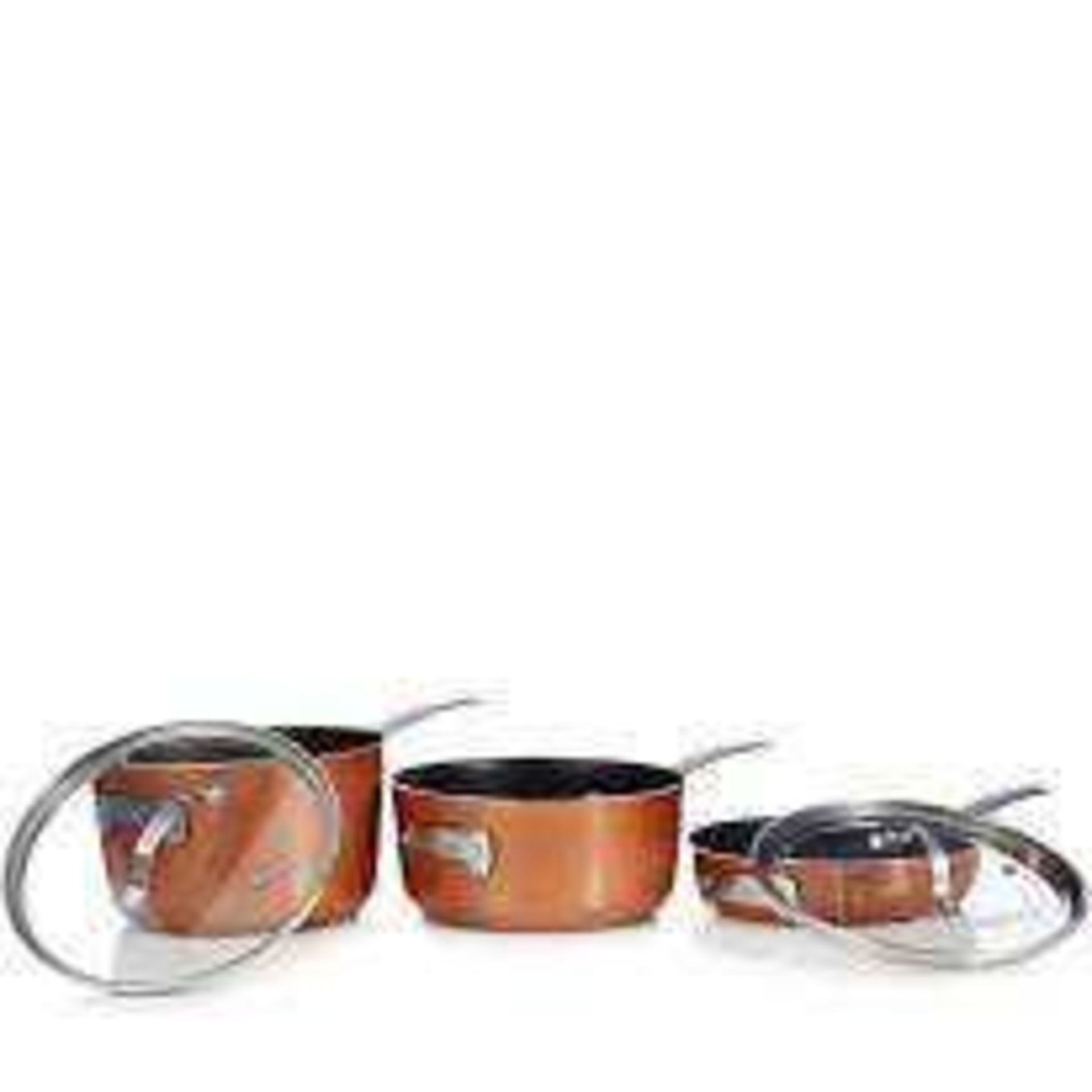 Combined RRP £160 Lot To Contain Boxed And Unboxed Gotham Three-Piece Non Stick Hammered Cookware