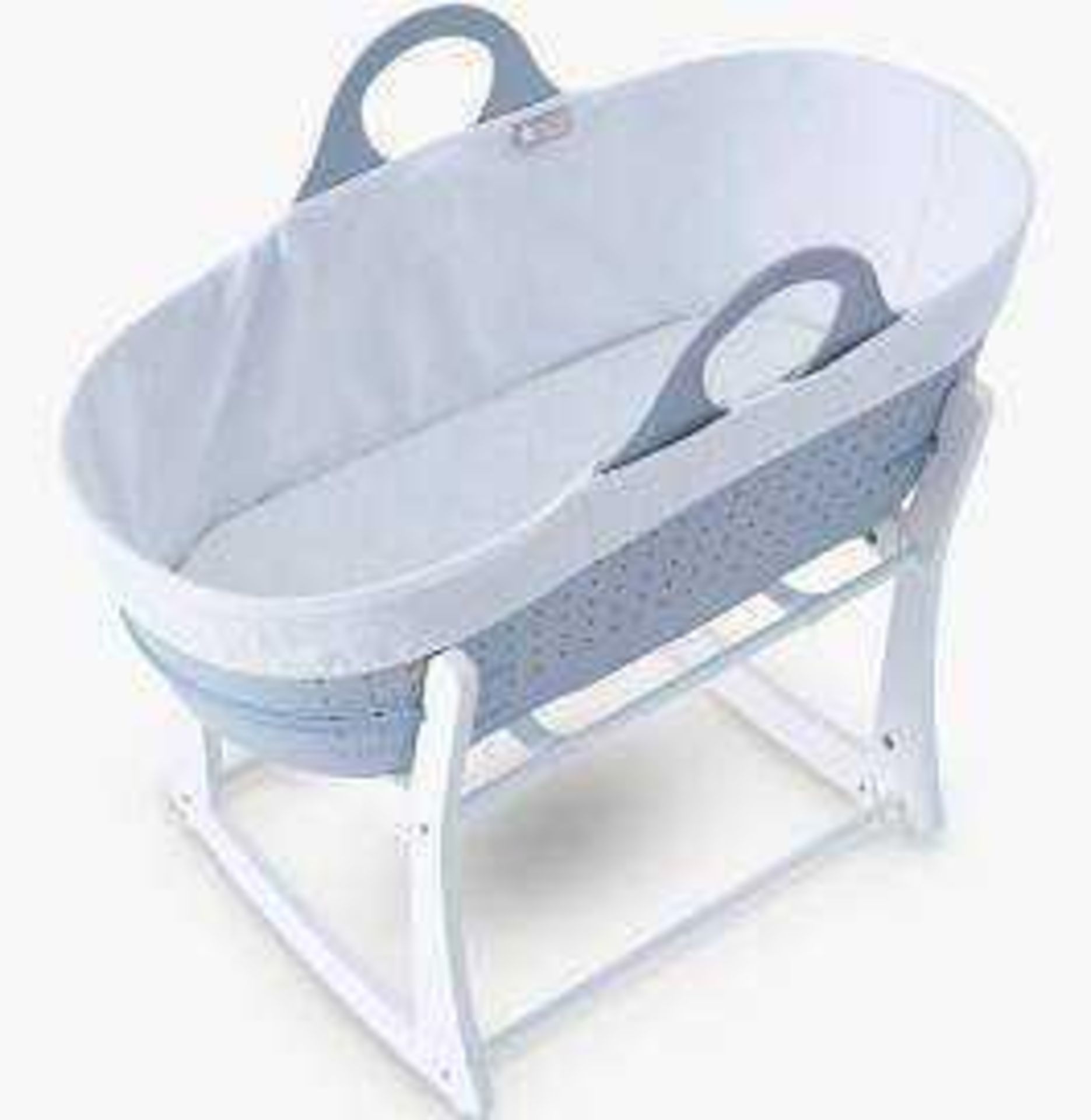 RRP £100 Unboxed Tommee Tippee Sleepee Baby Moses Basket And Rocking Stand