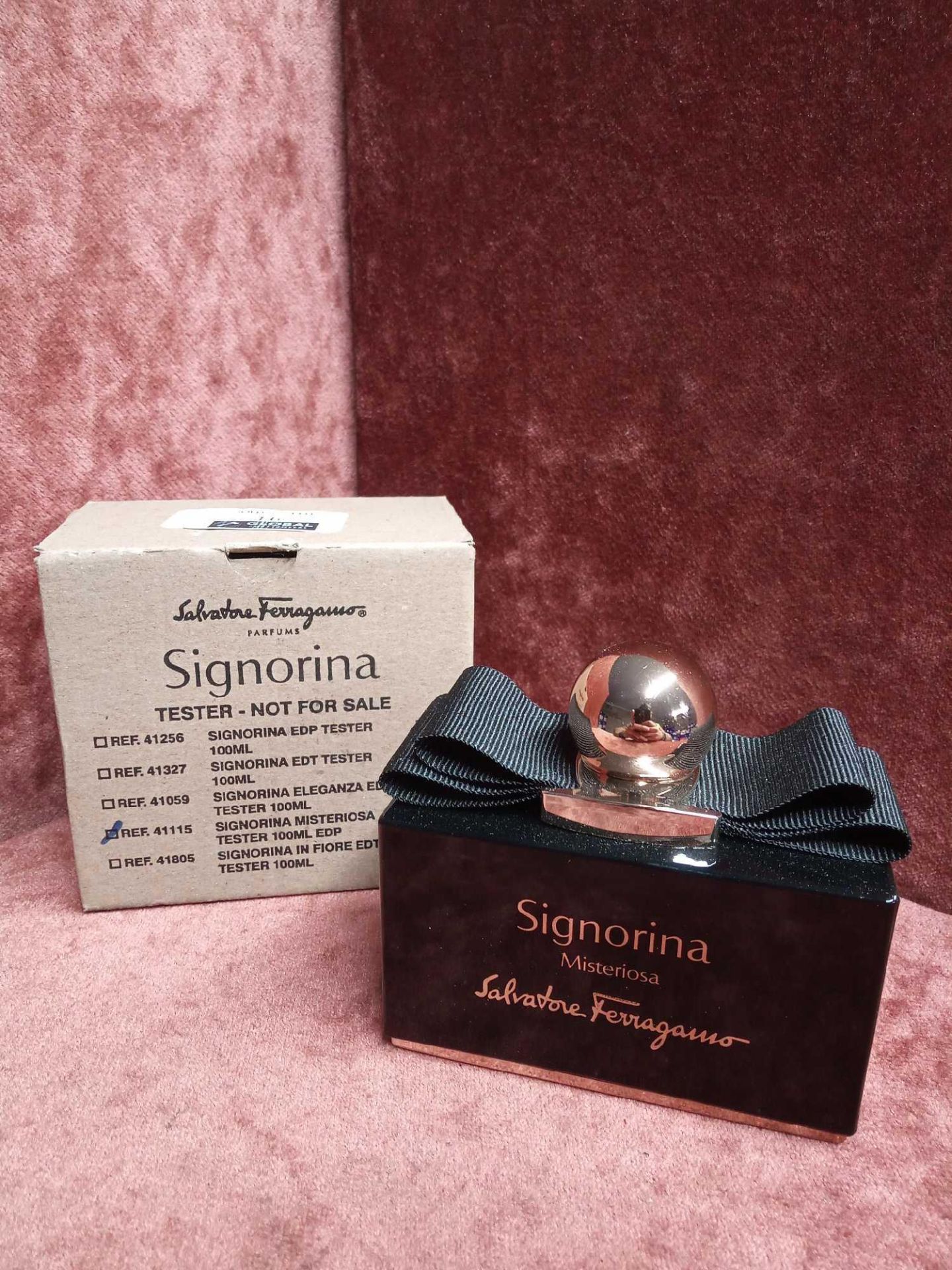 RRP £70 Boxed 100Ml Tester Bottle Of Salvatore Ferragamo Signorina Misteriosa Eau De Parfum Ex-Displ