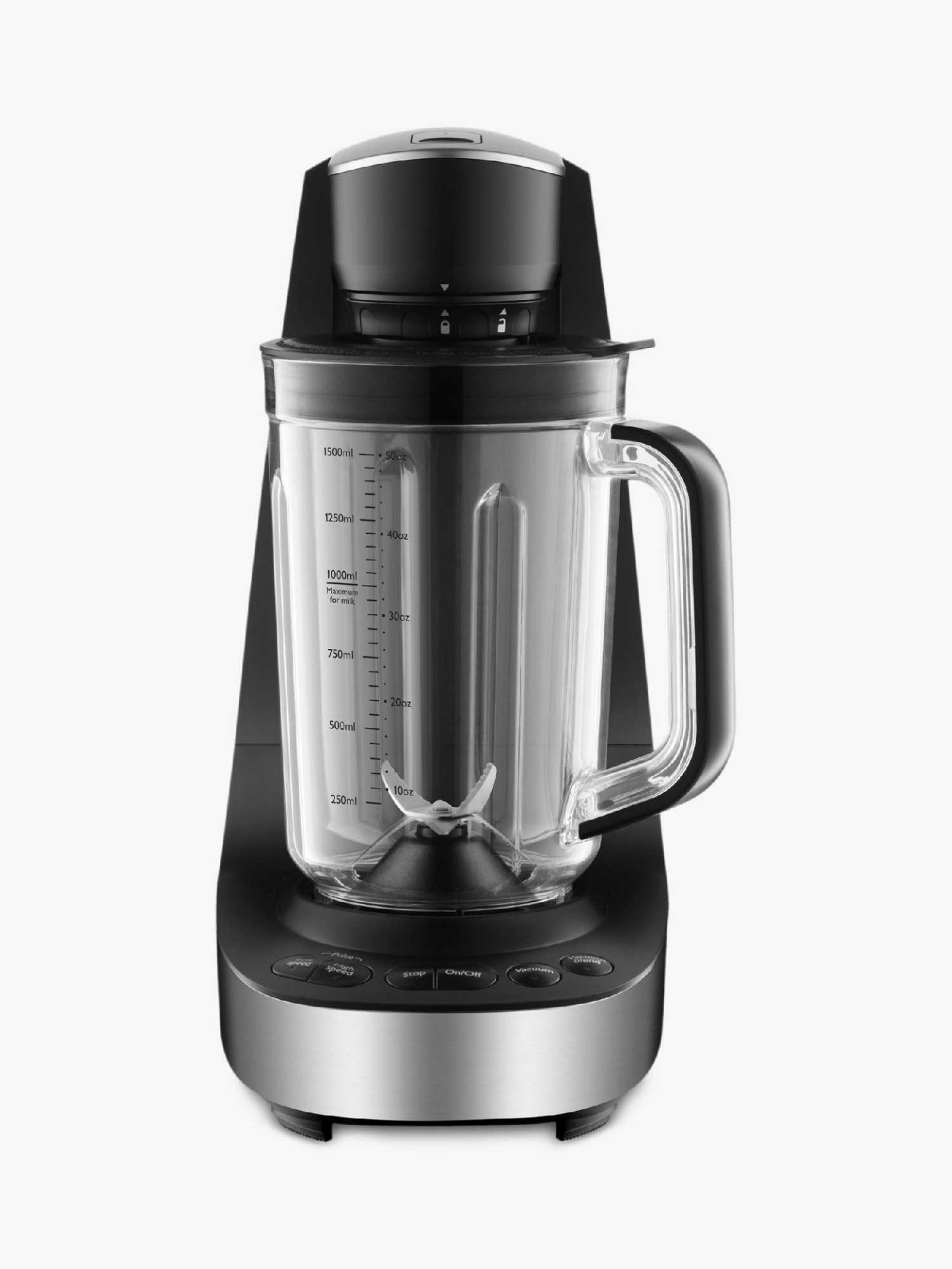 Combined RRP £150 Lot To Contain Boxed John Lewis Vacuum Blender With 1.5L Measuring Jug And Pump Es