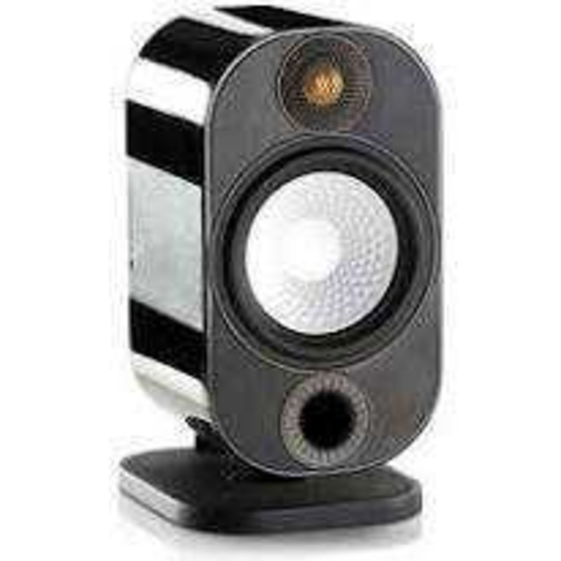 RRP £300 Boxed Monitor Audio Apex 10 Singular Bookshelf Speaker In Pearl White