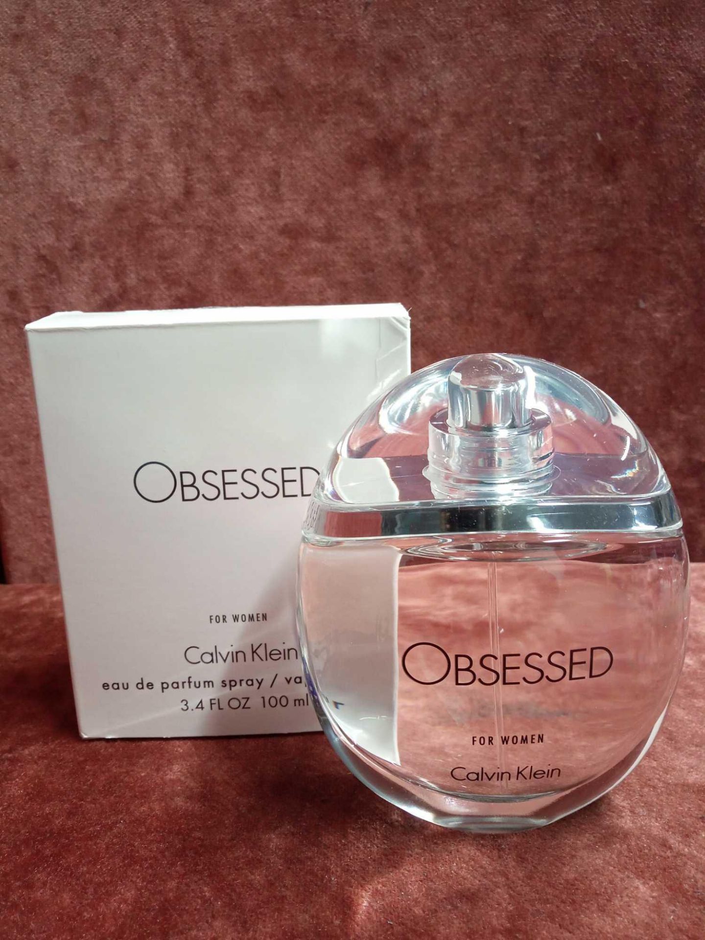 RRP £60 Boxed 100 Ml Tester Bottle Of Calvin Klein Obsessed For Women Eau De Parfum Spray
