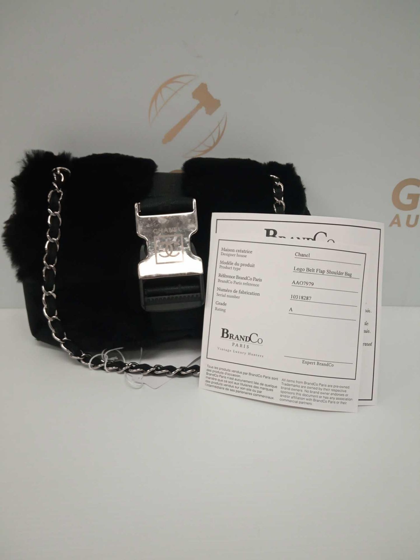 RRP £2000 Chanel Logo Belt Flap Shoulder Bag Black Canvas (Aao7979) Grade A (Appraisals Available On - Image 2 of 2