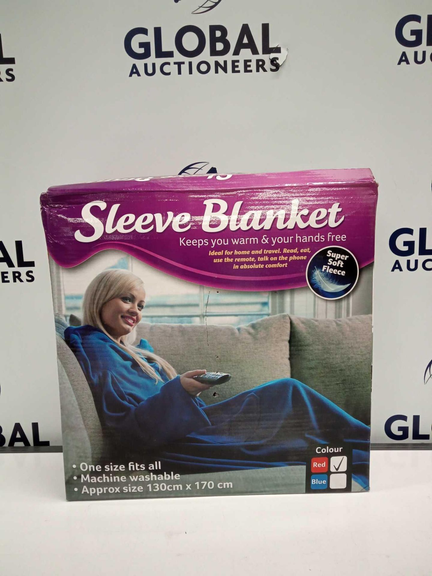 RRP £100 Lot To Contain 9 Boxed Sleeve Blanket Super Soft Fleece