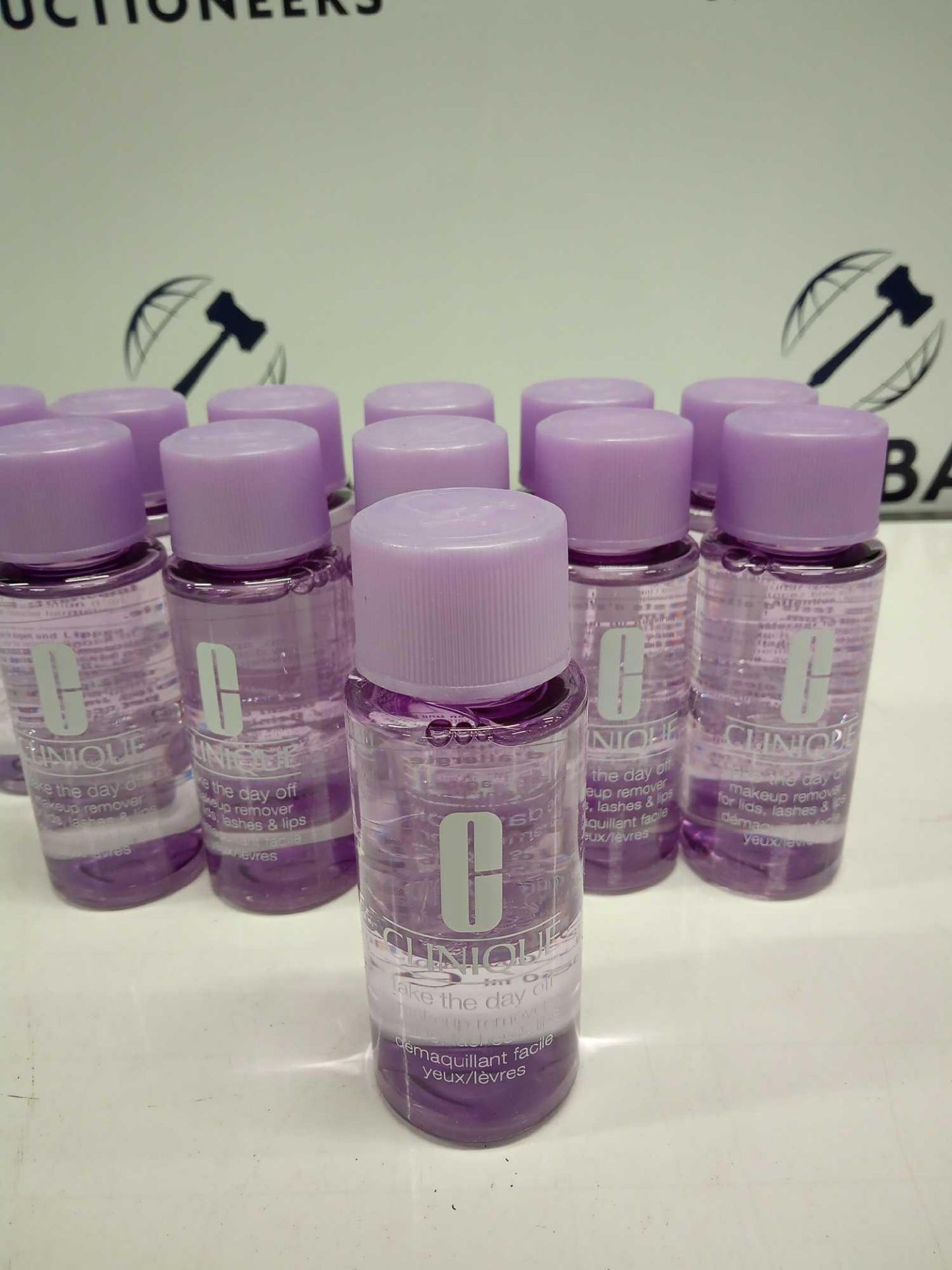 RRP £200 Lot To Contain 12 Brand New Unused Tester Of Clinique Makeup Remover For Lids, Lashes & Lip