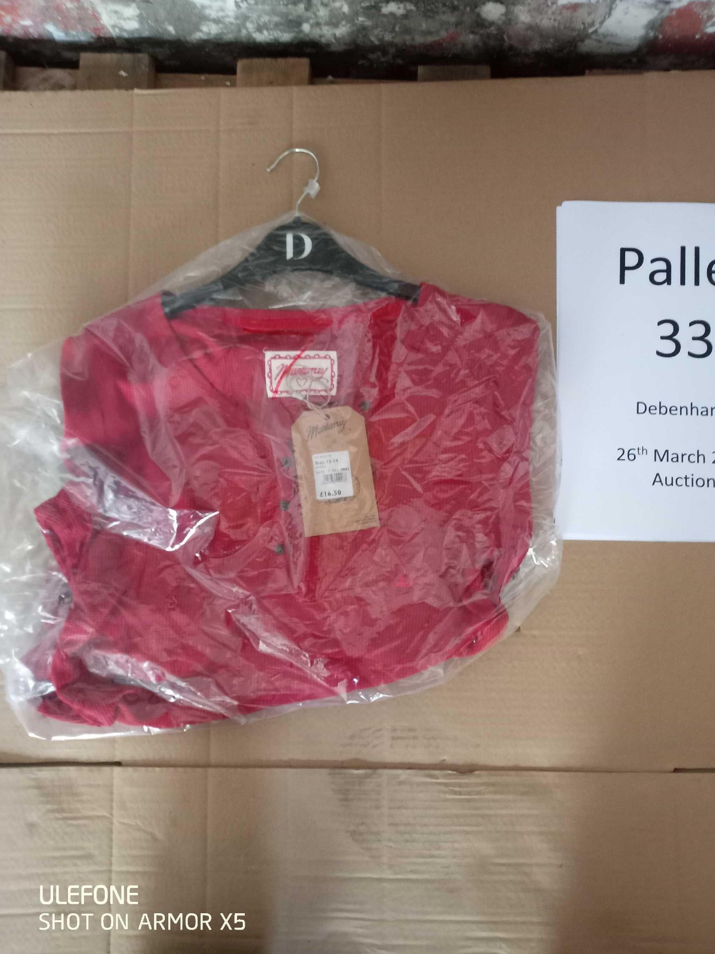 RRP £4420 Pallet To Contain 197 Brand New Tagged Debenhams Fashion Items 7 X Debs Red Henley Top 3 X - Image 16 of 18