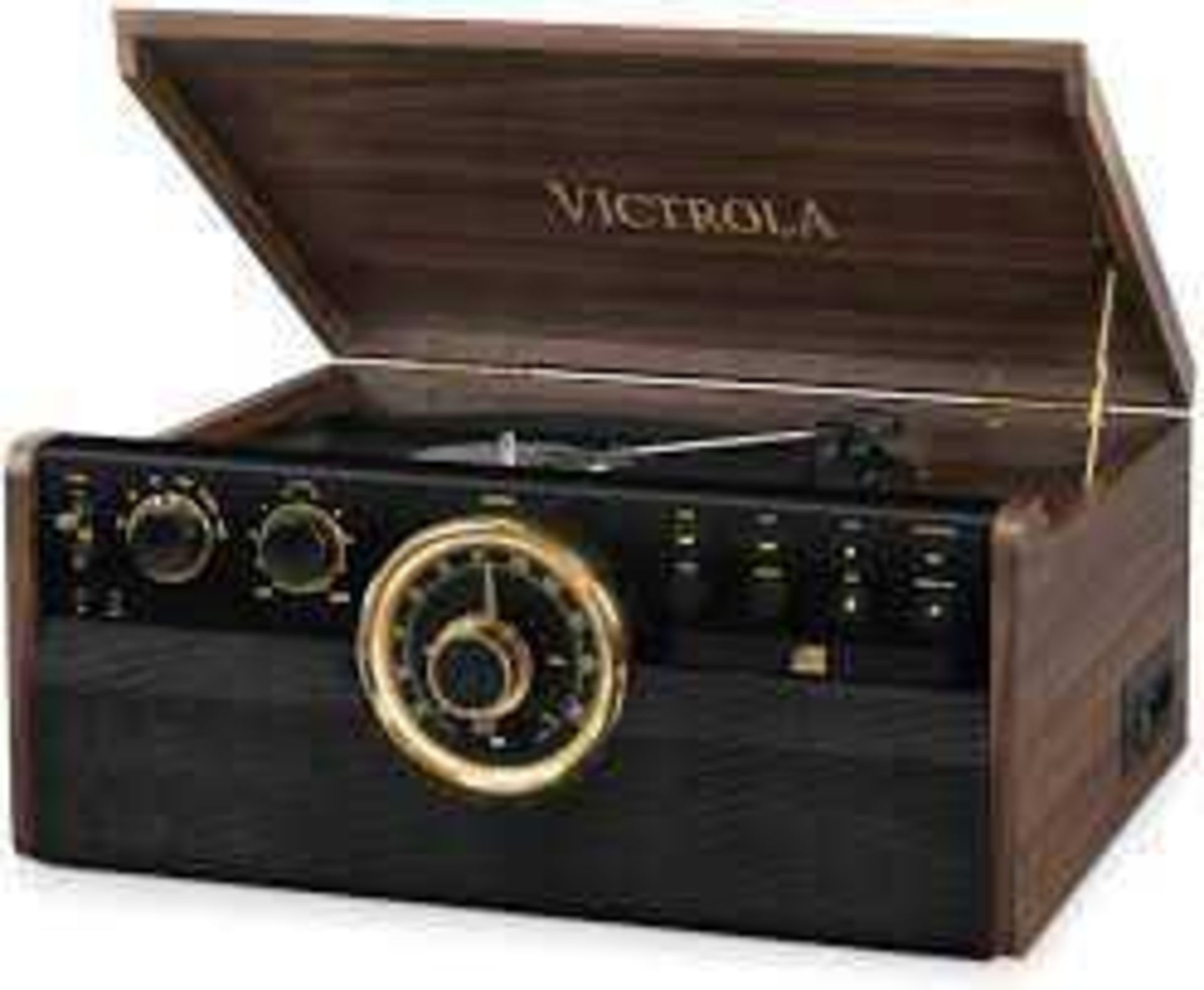 RRP £160 Boxed Victrola Empire 6 In 1 Music System Turntable
