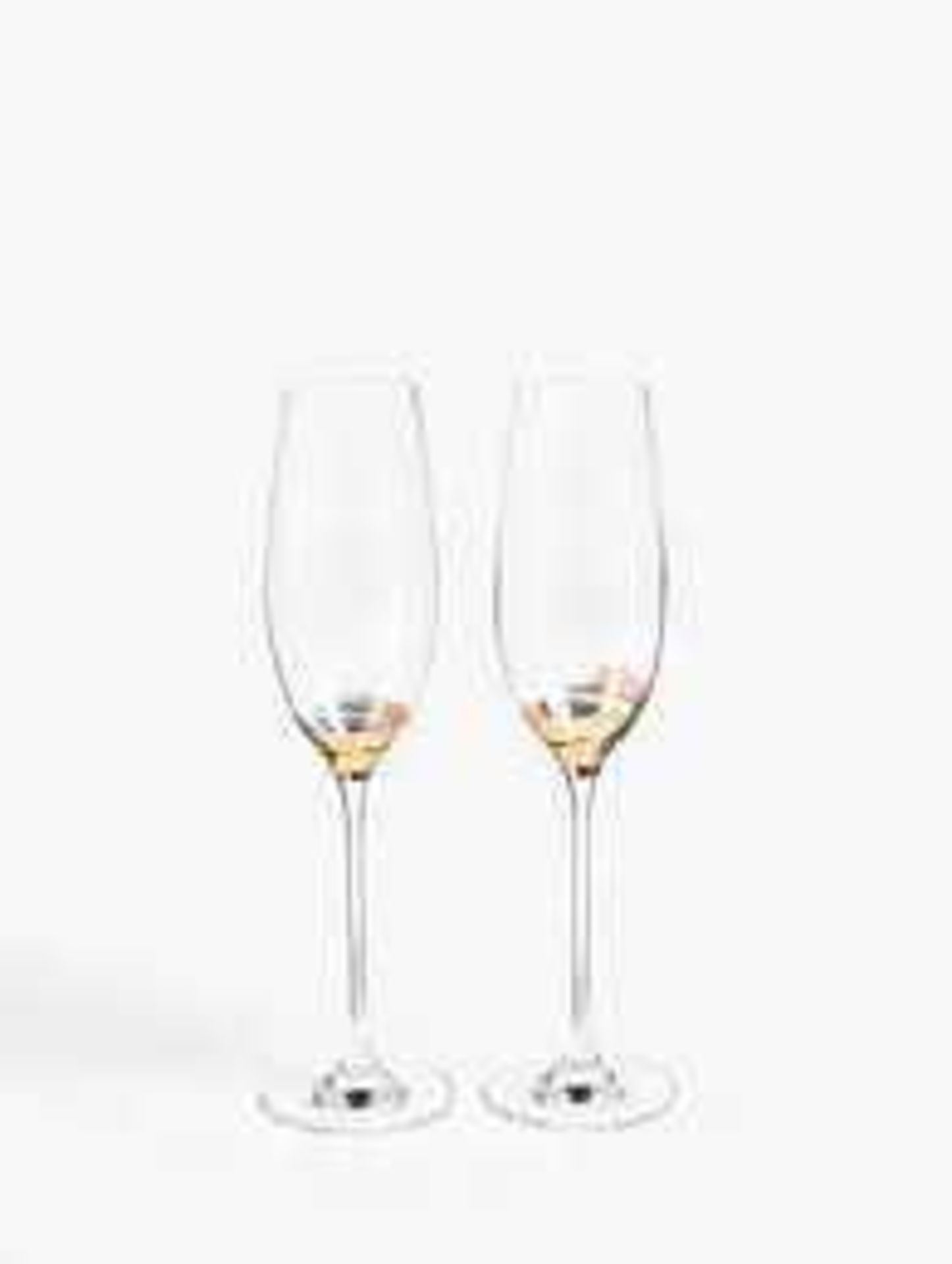 RRP £180 Lot To Contain 6 Boxed Celebrate Crystall Glass Set Of 2 Champagne Flutes