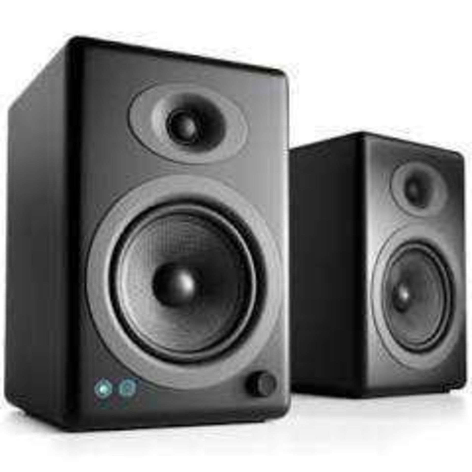 RRP £250 Boxed Steljes Audio Ns3 Powered Loudspeakers In Gun Metal Grey