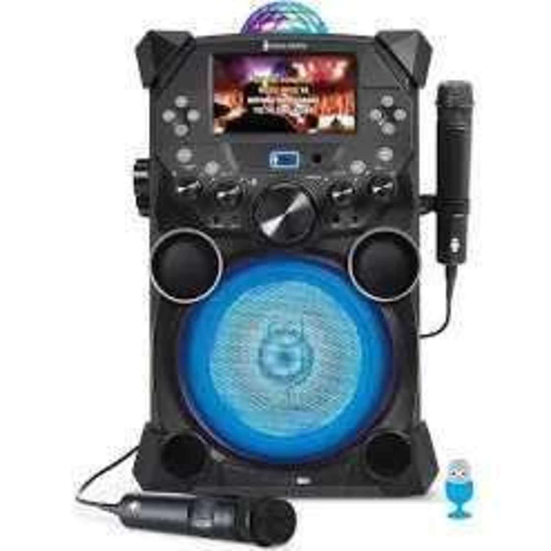 RRP £450 Boxed Fiesta Voice Sining Machine Download Series Bluetooth Portable Kareoke System