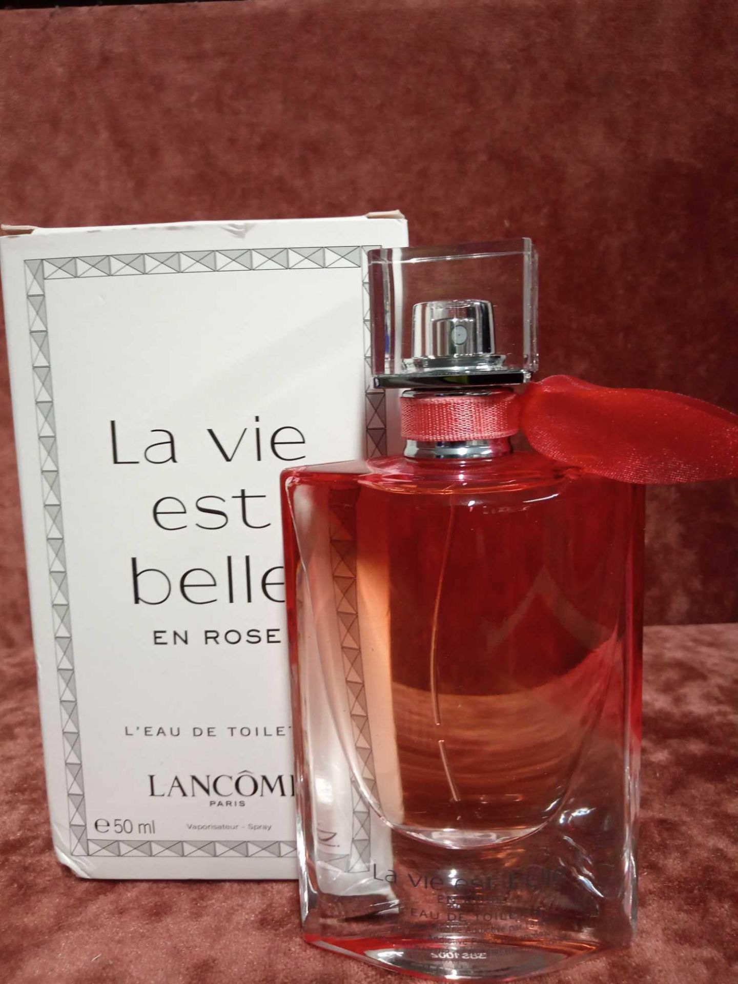 RRP £70 Boxed 50Ml Tester Bottle Of Lancôme La Vie Est Belle En Rose Eau De Toilette Spray