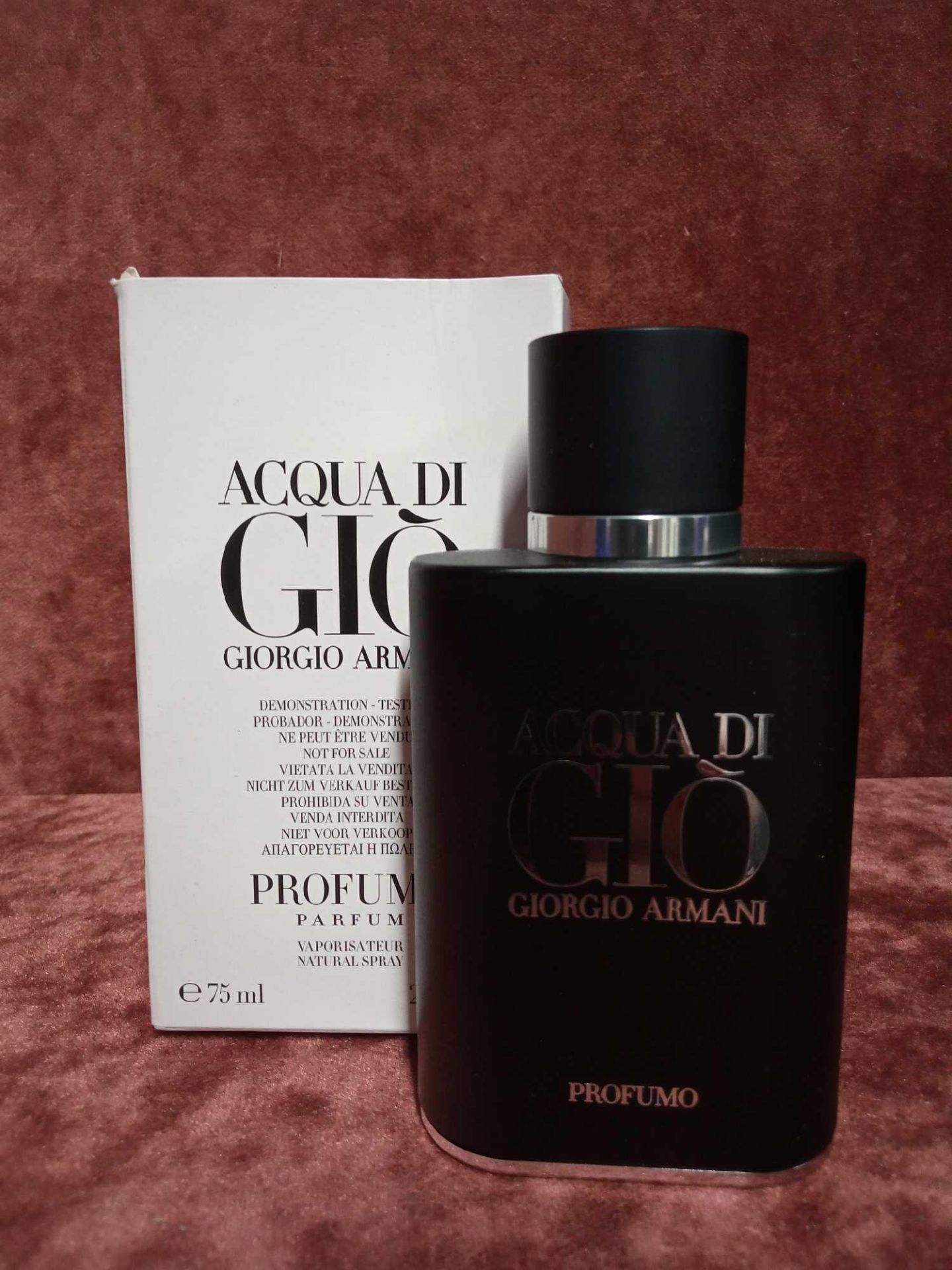 RRP £70 Boxed 75Ml Tester Bottle Of Giorgio Armani Acqua Di Gio Profumo Parfum