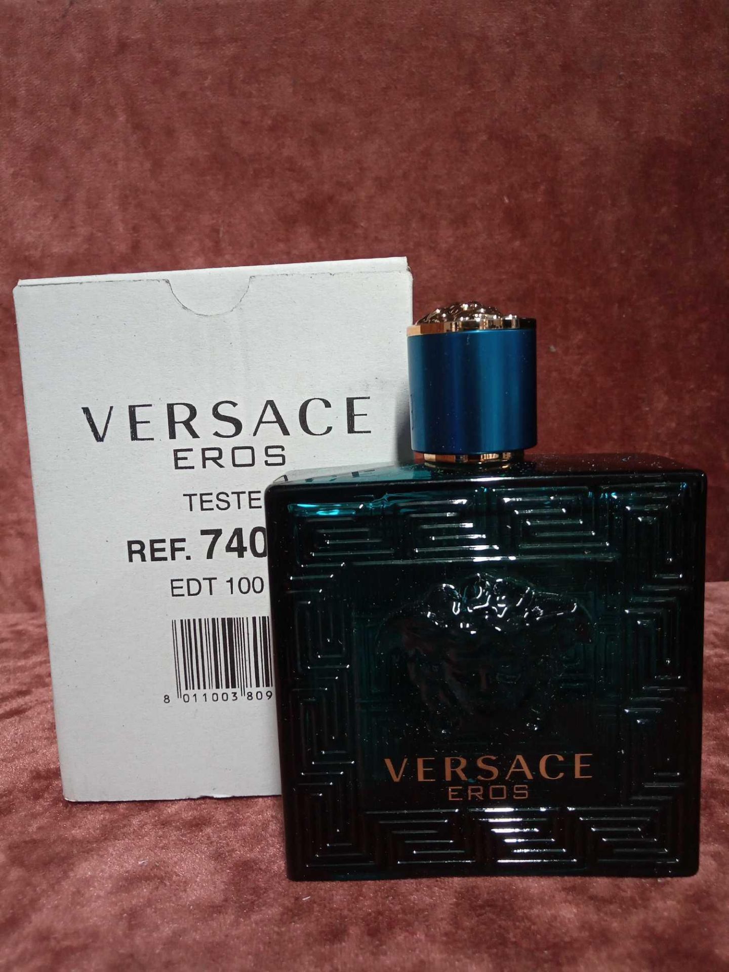 RRP £70 Boxed 100Ml Tester Bottle Of Versace Eros Eau De Toilette Spray