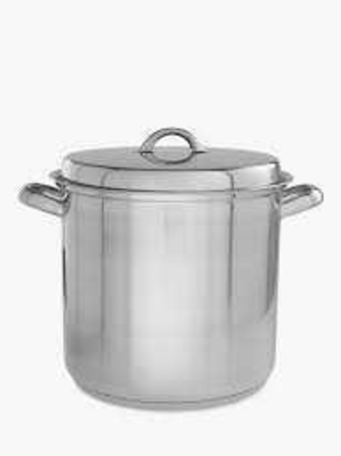 Combined RRP £130 Lot To Contain Boxed John Lewis Cast Iron Casserole Dish And Stainless Steel Stock