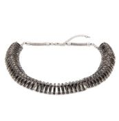 RRP £40 BRAND NEW ROCOCO JEWELS CRYSTAL BAGUETTE CHOKER - GUNMETAL PLATING/BLACK DIAMOND