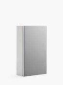 RRP £110 Boxed John Lewis Stainless Steel Small Single Cabinet