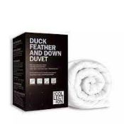 Combined RRP £140 Lot To Contain Two Boxed Debenhams Duck Feather And Down Duvets In Super King Size