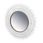 Combined RRP £190 Lot To Contain Wrapped John Lewis Scandi Round 80Cm Wall Mirror And Unboxed Kelly