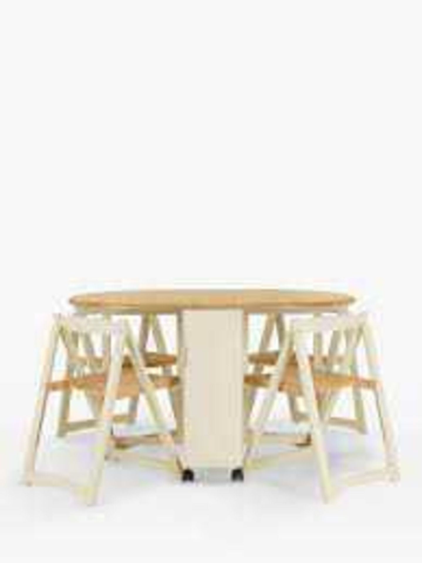 RRP £230 Boxed John Lewis Adler Butterfly Table And 4 Chairs - Image 2 of 2