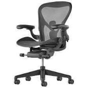 RRP £300 Unboxed John Lewis Mesh Back Black Adjustable Office Chair