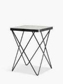 RRP £100 Boxed John Lewis Pin Leg Marble Side Table